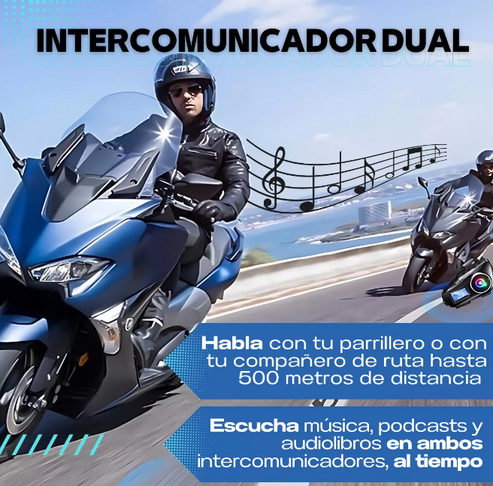 INTERCOMUNICADOR Q-58 MAX PARA MOTO + ENVÍO GRATIS