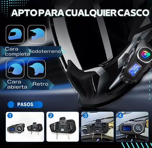 INTERCOMUNICADOR Q-58 MAX PARA MOTO + ENVÍO GRATIS
