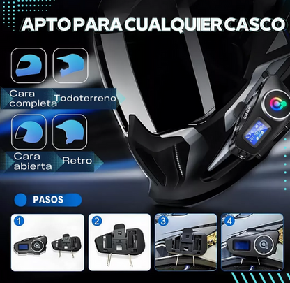 INTERCOMUNICADOR Q-58 MAX PARA MOTO + ENVÍO GRATIS